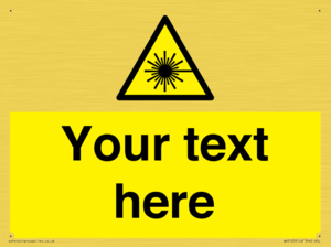 Custom Laser Hazard Sign